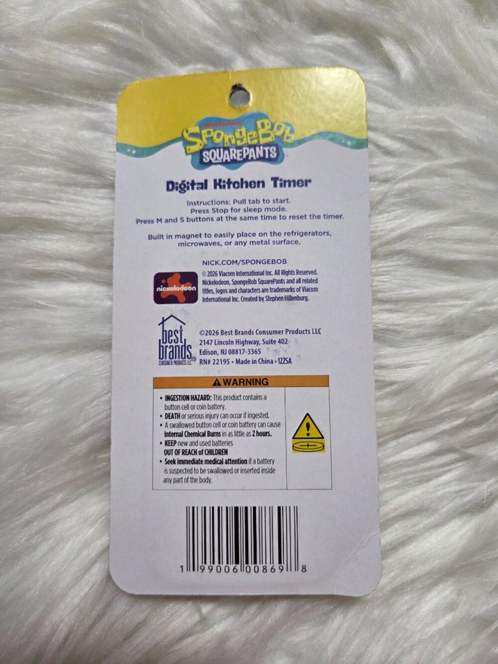 SpongeBob Squarepants Digital Kitchen Timer - Picture 2 of 4